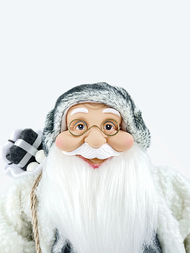 													Дед Мороз  60 см серый, белый 182480Х фото 4