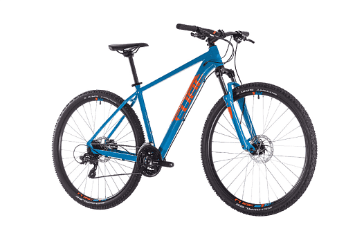 													Велосипед горный CUBE AIM PRO 29" 19" 24 ск. сине-оранжевый 201310-19  фото 2
