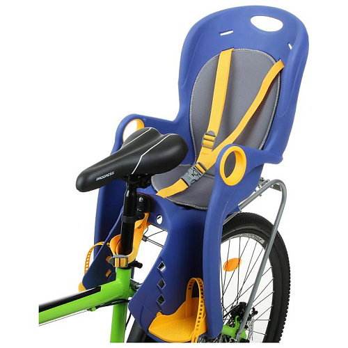 													Велокресло заднее на багажник YIWU YOUDA синий, желтый BQ-5B 1693769 фото 4