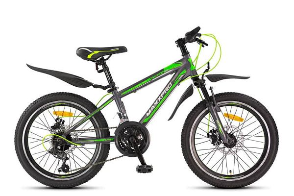 Велосипед горный MAXXPRO Steely Ultra 20" 11" 18 ск. салатово-черно-синий Y104-H361118-4 
