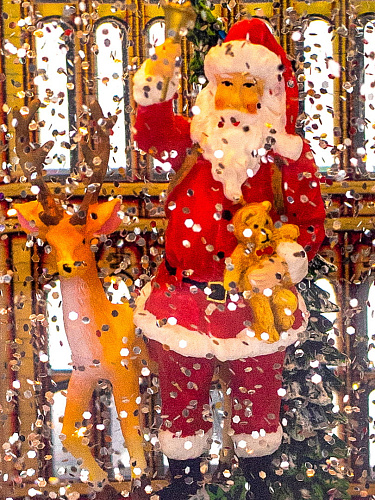 													Башня BIG BEN музыкальная Дед Мороз и олень 38 см Р-5152-B/AZ-512 фото 3