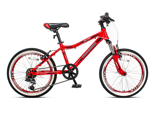 													Велосипед горный MAXXPRO SLIM 20 20" 12" 7 ск. красно-черный N2005-1 2021 фото 2