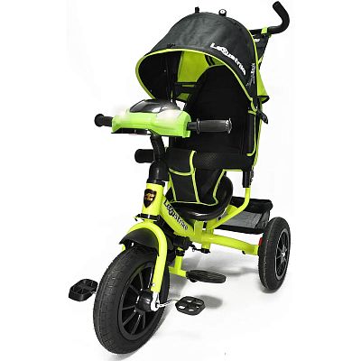Детский трехколесный велосипед с ручкой LEXUS Trike 950M2-N1210P-LGREEN-22 светло-зеленый (461)