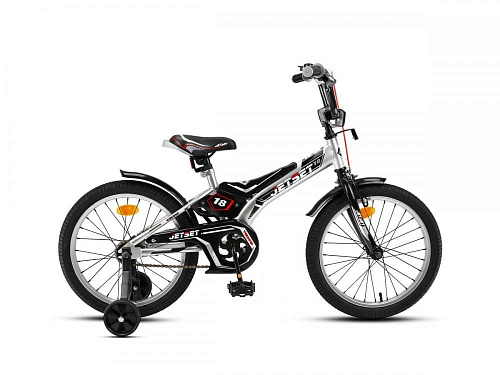 													Велосипед детский JetSet  18" 10,5" черно-серый JS-N1804  фото 2