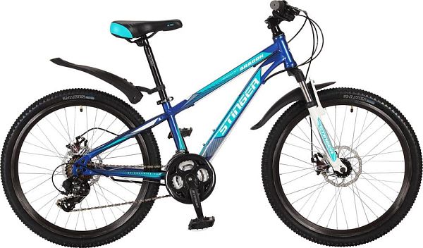 Велосипед горный Stinger ARAGON 24" 12,5" 21 ск. синий 24SHD.ARAGON.12BL7 