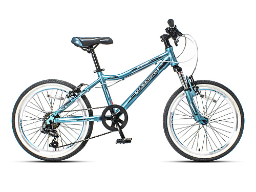 													Велосипед горный MAXXPRO SLIM 20 20" 12" 7 ск. сине-черный N2005-2 2021 фото 2