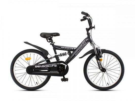 Велосипед детский MAXXPRO SENSOR FS 20"  черно-серый Y2011-3 