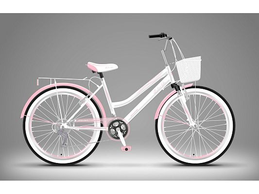 Велосипед городской MAXXPRO VERONA 26" 16" 18 ск. бело-розовый N2603-3 