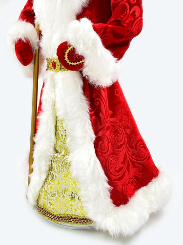 													Дед Мороз конфетница 75 см красный, золотой Р-5098 фото 3
