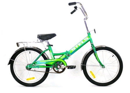 Велосипед городской складной  STELS PILOT 410 20" 13,5" зеленый LU072398 