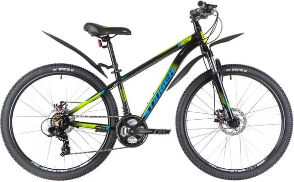 Велосипед горный Stinger ELEMENT EVO 26" 14"  ск. черный 26AHD.ELEMEVO.14BK0 2020