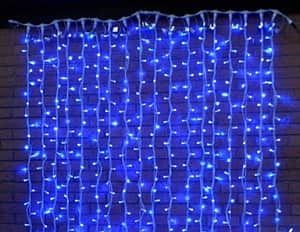 Светодиодный занавес умный дождь 2х3 м Синий 2018948