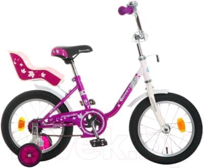 Велосипед детский Novatrack MAPLE 14" XS 1 ск. сиреневый 144MAPLE.PR7 