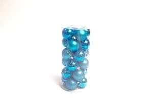 Набор шаров 6 см 24 шт голубой 60AGV24-02LT.B