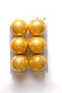 Набор шаров 7 см 6 шт разноцветные 70ZV06-480MIX