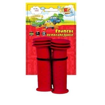 Грипсы Vinca sport Машинки 102 мм красные H-G 96 cars