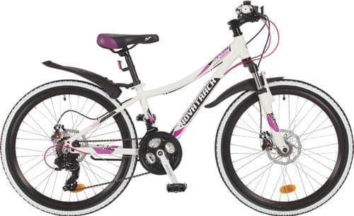 Велосипед горный Novatrack KATRINA 24" 10" 21 ск. белый 24AHD.KATRINA.10WT7 