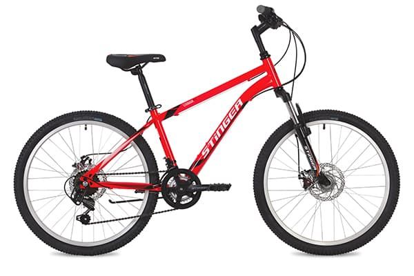 Велосипед горный Stinger Caiman D 24" 12" 12 ск. красный 24SHD.CAIMAND.12RD9 