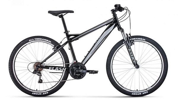 Велосипед горный FORWARD FLASH 26 1.2 26" 15" черный/серый RBKW1M16G022 2021