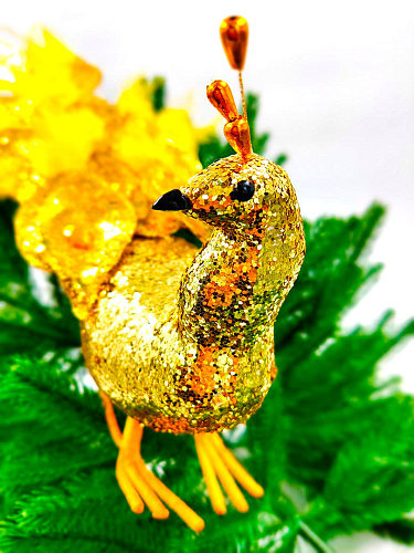 Павлин 45 см золото RS1D2178 GOLD фото 3 Павлин 45 см золото RS1D2178 GOLD фото 3