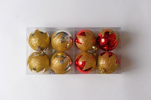 Набор шаров 7 см 4 шт МИКС 70SV04-017MIX