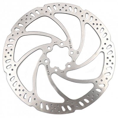 Тормозной диск (ротор) Tektro TR180-24, 180 мм, под 6 болтов, сталь 1BF000000150 Тормозной диск (ротор) Tektro TR180-24, 180 мм, под 6 болтов, сталь 1BF000000150