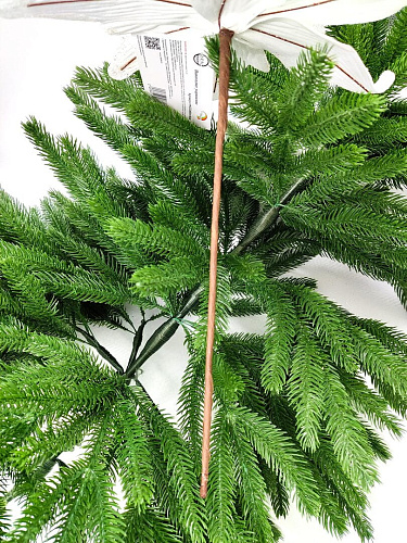 													Цветок белый d 26 см 99222601white фото 3