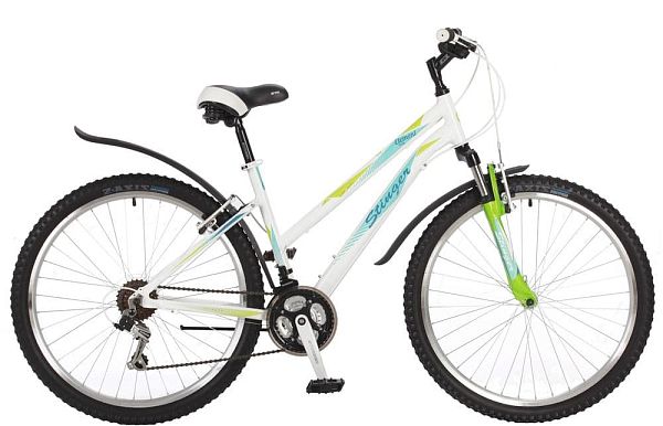 Велосипед горный Stinger Element lady 26" 15" 18 ск. белый 26AHV.ELEML.15WH7 