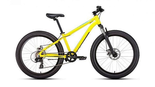 Велосипед Fat Bike  FORWARD BIZON MINI 24 24" 13" желтый RBKW0W647003 2020