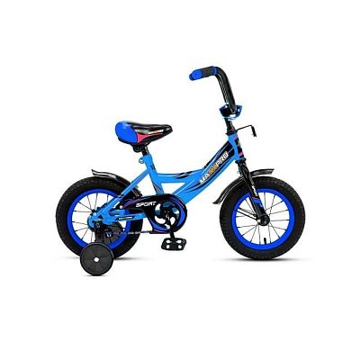 Велосипед детский MAXXPRO SPORT 12"  1 ск. матовый сине-черный SPORT-12-5 (19) 