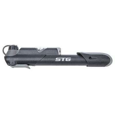 Насос ручной STG GP-61S автониппель (AV, Schrader), велониппель (SV, FV, Presta) высокопрочный пласт