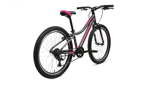 													Велосипед горный FORWARD JADE 24 1.0 24" 12" серый/розовый RBKW1J347003 2021 фото 5