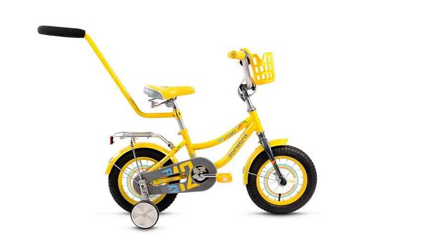 Велосипед детский FORWARD Funky 12 boy 12" XS 1 ск. желтый глянцевый FORWARD Funky 12 boy  желтый гл