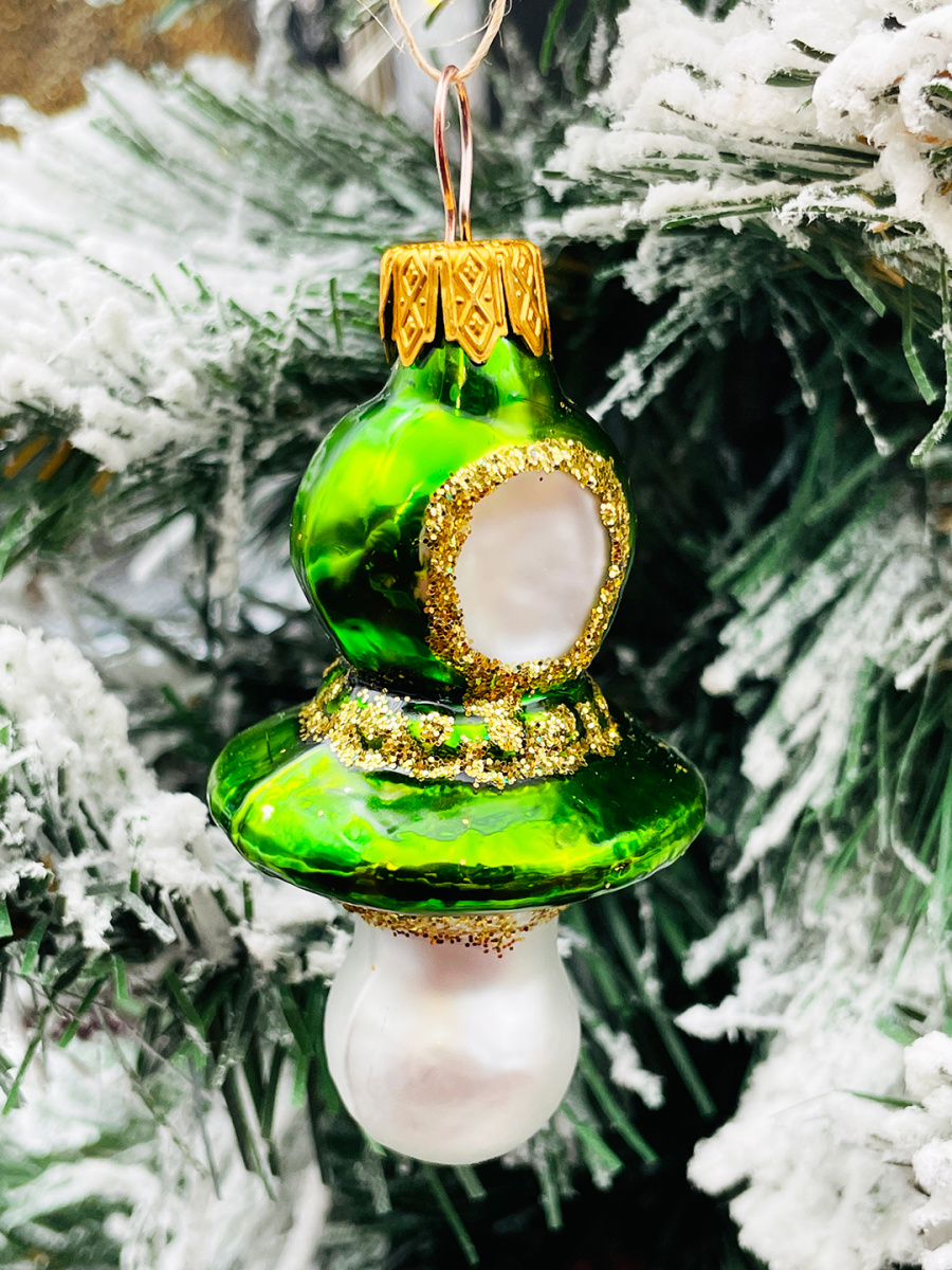 Елочная игрушка Соска зеленый 7 см, стекло // соска GREEN фото 3 Елочная игрушка Соска зеленый 7 см, стекло // соска GREEN фото 3