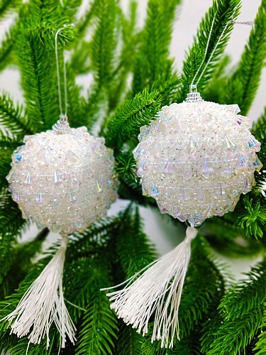 Шар с кистью 8 см 2 шт 9920359 Шар с кистью 8 см 2 шт 9920359