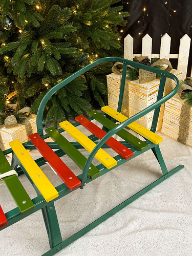 Санки детские Ветерок-11 бирюзовый СДО-5315.00.00П(б) фото 3 Санки детские Ветерок-11 бирюзовый СДО-5315.00.00П(б) фото 3