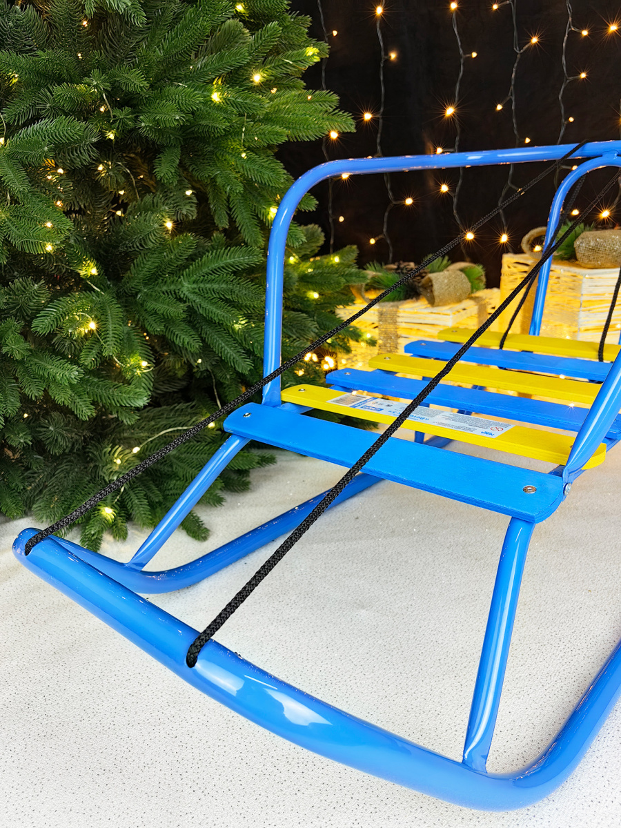 Санки детские Ветерок 5 голубой 5275047/В5/Г2 фото 2 Санки детские Ветерок 5 голубой 5275047/В5/Г2 фото 2