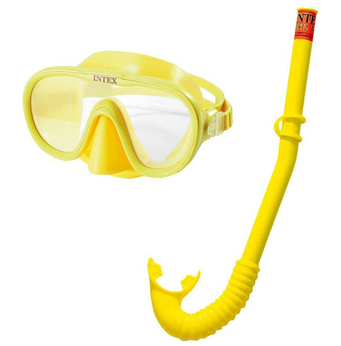 													Набор для подводного плавания INTEX Adventurer Swim Set желтый/салатовый   55642 фото 3