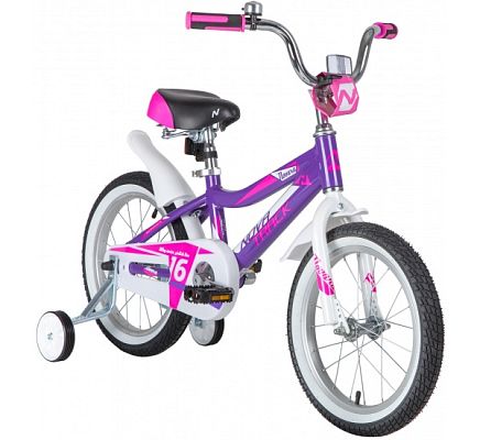 Велосипед детский  Novatrack NOVARA 16" 9,5" фиолетовый 165ANOVARA.LC20 2020