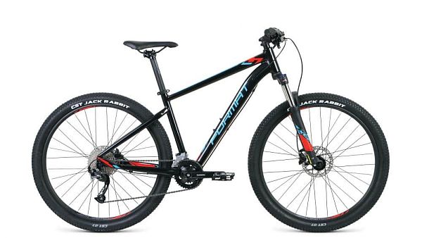 Велосипед горный FORMAT 1412 27.5" M 18 (2x9) ск. черный 1412 2020