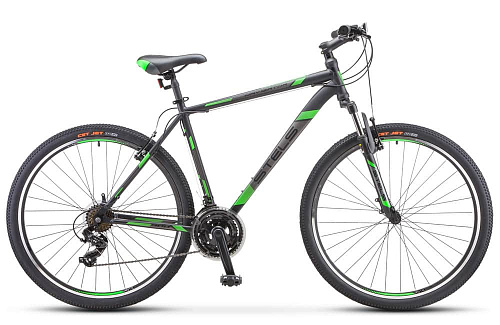 													Велосипед горный STELS Navigator 900 V 29" 21" 21 ск. Чёрный/зеленый LU080699 