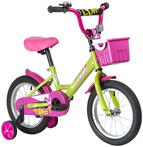 													Велосипед детский  Novatrack TWIST 14" XS зеленый 141TWIST.GN20 2020 фото 2