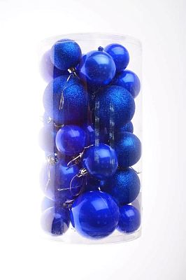 Набор шаров  см 30 шт серебряный 5678UGV30-01S