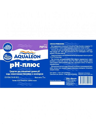 													Коррекция pH Aqualeon    PHP1G фото 2