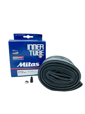 Велокамера Mitas 27.5"x2.50/3.0 (62-584 / 75-584) PLUS велониппель (SV, FV, Presta) 47 мм прямой, 51