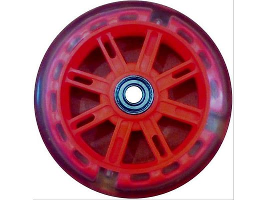 Колесо светящееся для самоката ПВХ с 2 подщип.ABEC-7, диам. - 116мм, красное SC 01-1 RD Колесо светящееся для самоката ПВХ с 2 подщип.ABEC-7, диам. - 116мм, красное SC 01-1 RD