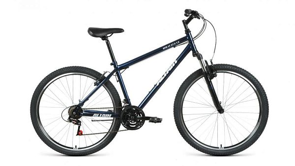 Велосипед горный ALTAIR MTB HT 27,5 1.0 27.5" 17" 21 ск. темно-синий/серебристый RBKT1M17G001 2021