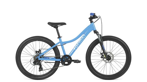 Велосипед горный FORMAT 6423 24" OS 7 (1x7) ск. голубой RBK22FM24494 2022 г.