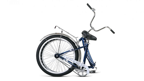 													Велосипед городской складной FORWARD VALENCIA 24 1.0 24" 16" темно-синий/серый RBKW1YF41005 2021 фото 2