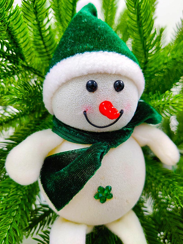 Снеговик 14 см зеленый 27010-1Green фото 6 Снеговик 14 см зеленый 27010-1Green фото 6